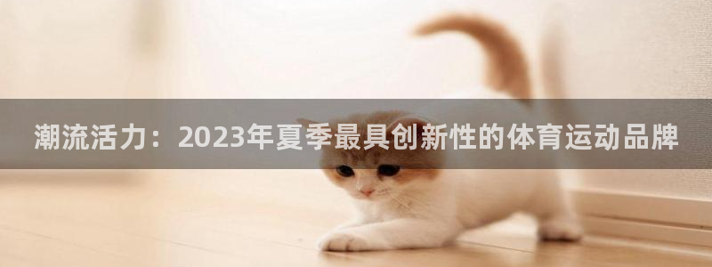 熊猫体育官网首页入口：潮流活力：2023年夏季最具创新性的体育运动品牌